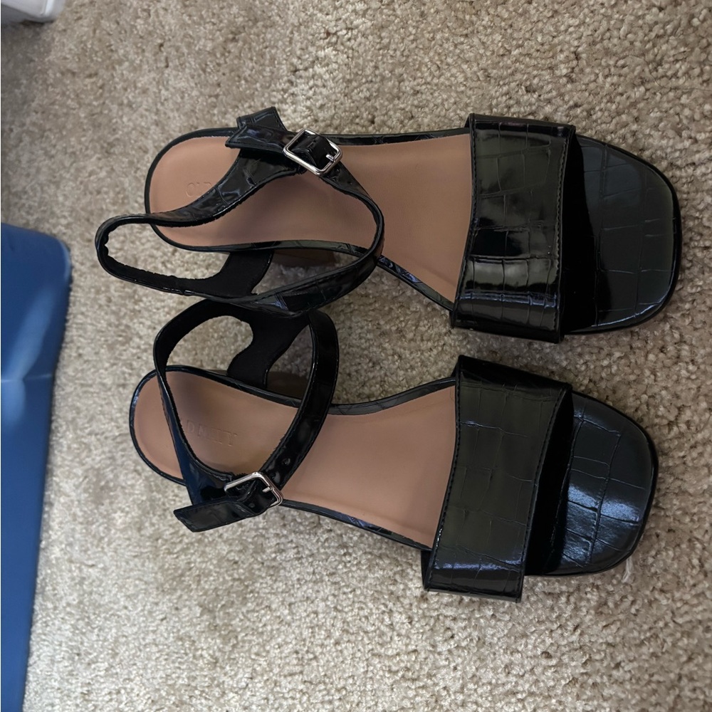 Black Strappy Sandals